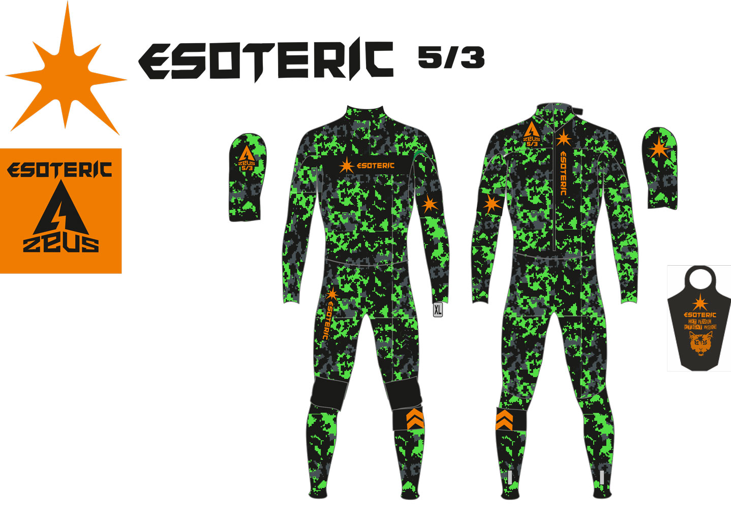 Гидрокостюм Esoteric Zeus 5/3  Camoplush