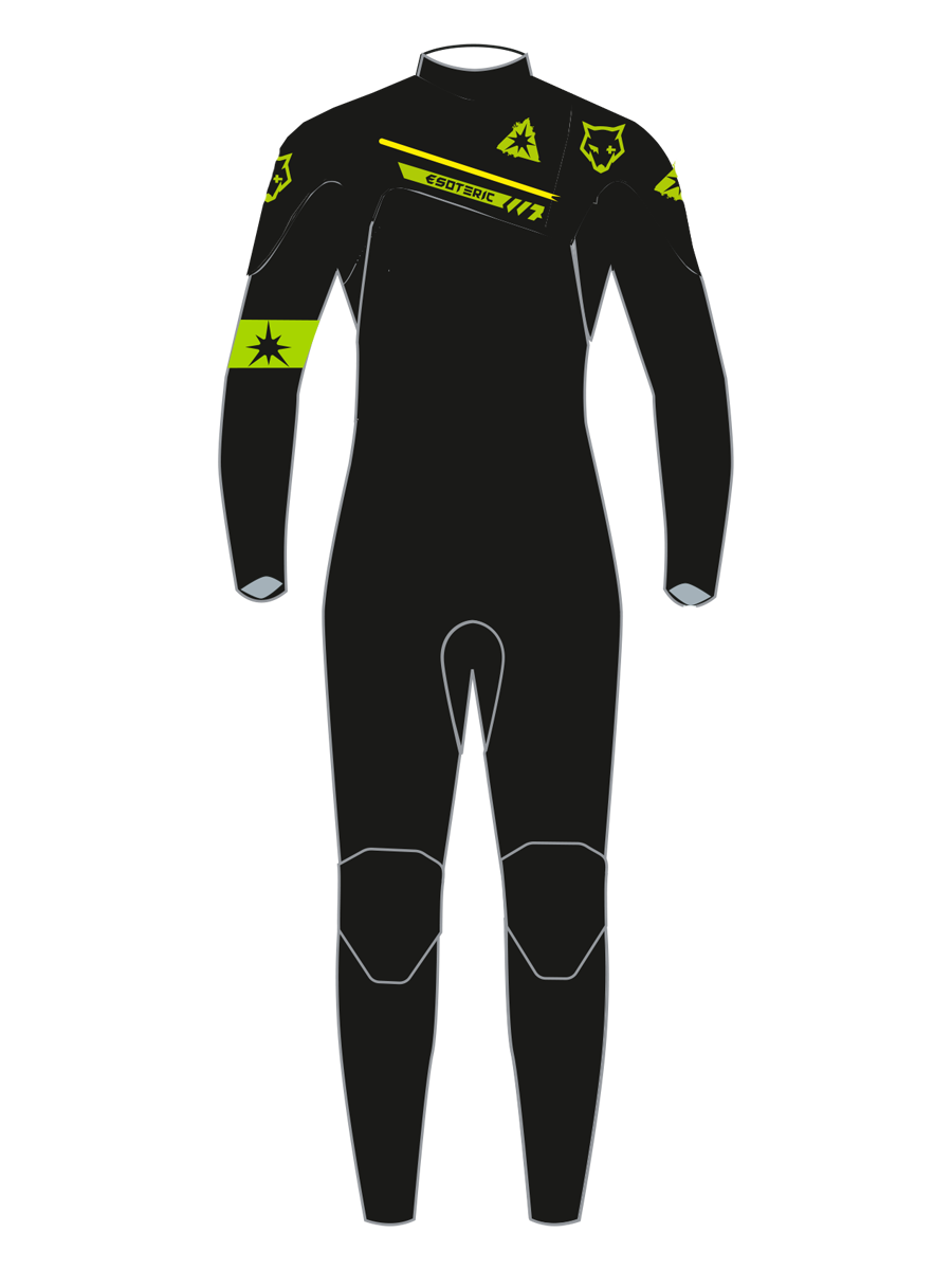Гидрокостюм Esoteric SurfWolf 5/4 Front Zip