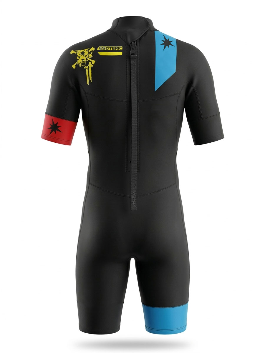 Гидрокостюм Esoteric MadDog 3/2  Blue/Red Shorty