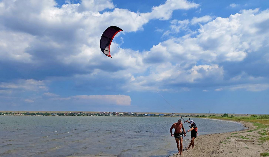 Кайтсерфинг в Крыму Оленевка 