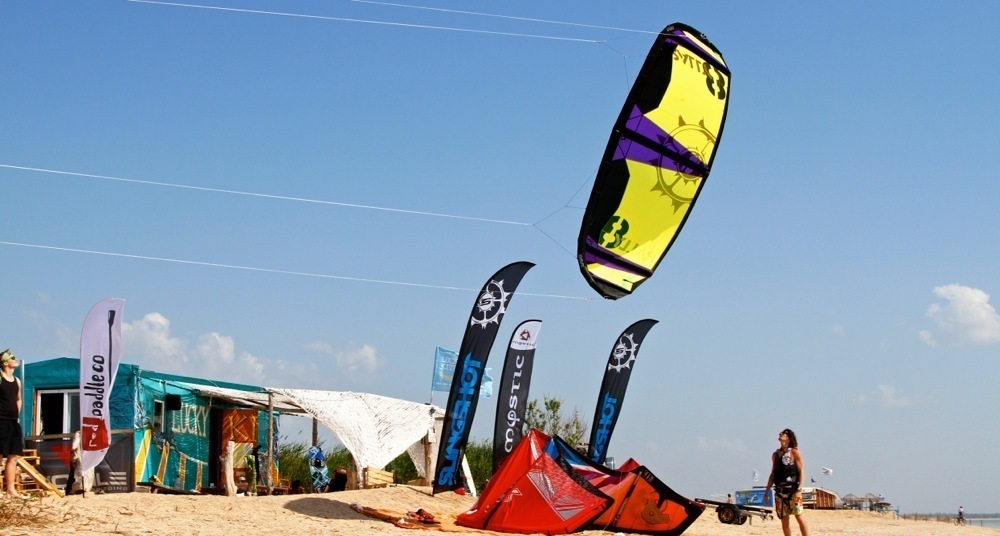 Кайт Школа в Анапе станица Благовещенская Кизилташский лиман, Бугазская коса