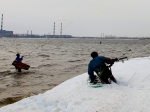 Тесты кайтов Slingshot в Сургуте. По снегу и по воде в один день.