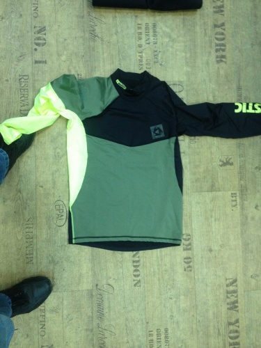 Гидромайка Mystic Crossfire Rash Vest L/S Green