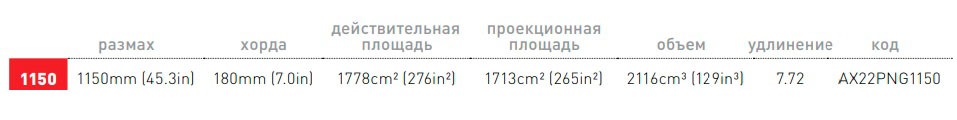 - Переднее Крыло Axis Pump & Glide Carbon Red 1150 mm площадь 1778 cm2 - Переднее Крыло Axis Pump & Glide Carbon Red 1150 mm площадь 1778 cm2