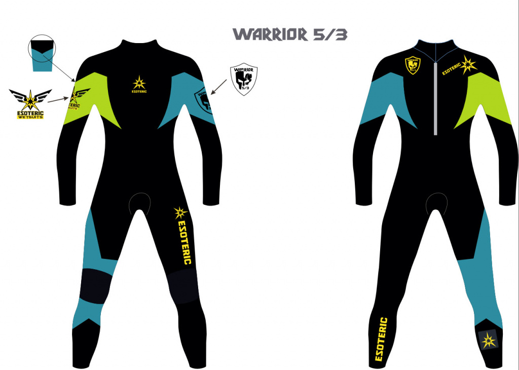 Гидрокостюм Esoteric Warrior 5/3 Fullsuit Men Гидрокостюм Esoteric Warrior 5/3 Fullsuit Men
