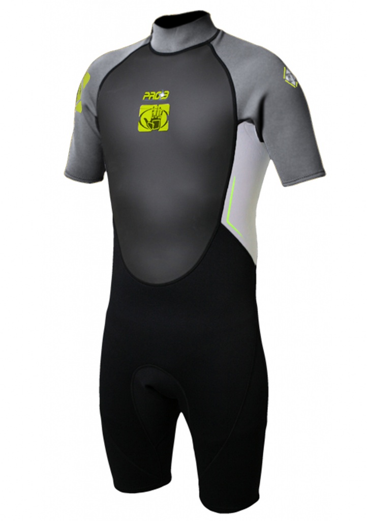 Гидрокостюм Body Glove 2015 Pro3 2/1 Springsuit Shorty Grey/Lime