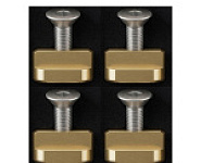 Болты для гидрофойла Esoteric Dragon II M6x 25mm Screws + open slotted T-nuts (4x)