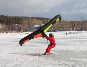 Тесты вингов Esoteric Airwing в клубе Сила Ветра в Тольятти у Алексея Ражева! Многократного чемпиона мира по сноукайтингу!