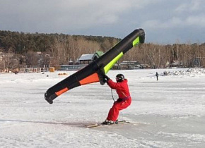 Тесты вингов Esoteric Airwing в клубе Сила Ветра в Тольятти у Алексея Ражева! Многократного чемпиона мира по сноукайтингу!