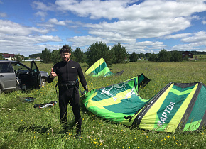 Тесты кайтов Slingshot GHOST и RAPTOR + MISFIT 2020 от Плотникова Евгения из Перми 